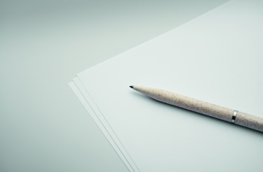 Логотрейд pекламные cувениры картинка: Wheat straw/ABS twist pen set