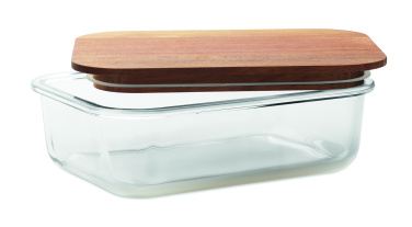 Логотрейд pекламные продукты картинка: Glass lunch box 800ml