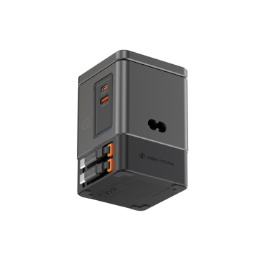 Логотрейд pекламные cувениры картинка: Зарядное устройство Urban Vitamin Sacramento 105 Вт GAN + втягивающиеся кабели