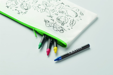 Лого трейд pекламные продукты фото: Pencil case with 4 crayons