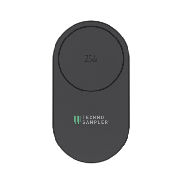 Логотрейд бизнес-подарки картинка: Сверхбыстрое складное беспроводное зарядное устройство Quantum 3-в-1 мощностью 25 Вт