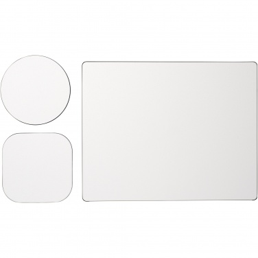 Logotrade reklamprodukter bild: Brite-Mat® Set 1 med musmatta och underlägg