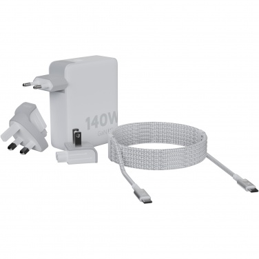 Logotrade profilprodukter bild: Xtorm XVC2140 GaN Ultra 140 W reseladdare med 240 W USB-C PD-kabel