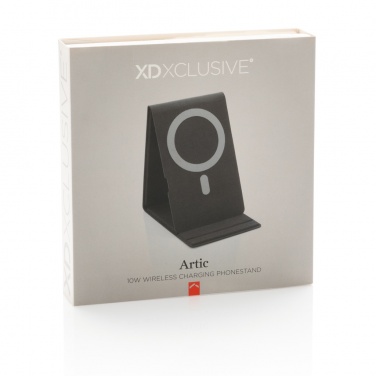 Logotrade profilprodukter bild: Artic magnetiskt mobilställ, 10W trådlös laddning