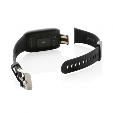 Logotrade presentreklam bild: Aktivitetsklocka med pulsmätare RCS återvunnen TPU