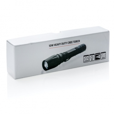 Logotrade reklamprodukter bild: 10W Heavy duty CREE-ficklampa