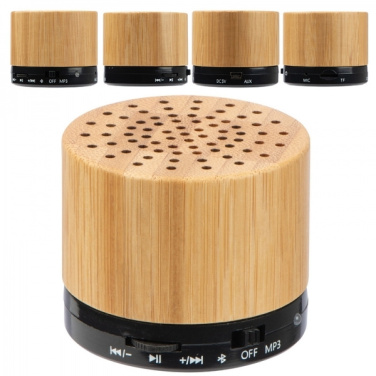 Logotrade reklamprodukter bild: Bambu bluetooth högtalare FLEEDWOOD