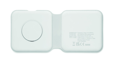 Logotrade kampanjprodukter bild: 2 i 1 hopfällbar laddare 15W