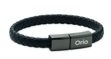 Logotrade profilreklam bild: Flätad armband/kabel typ-C